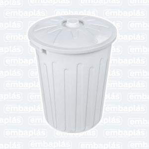 Cesto Fechado C/ Tampa 65 Litros Branca - ARQPLAST