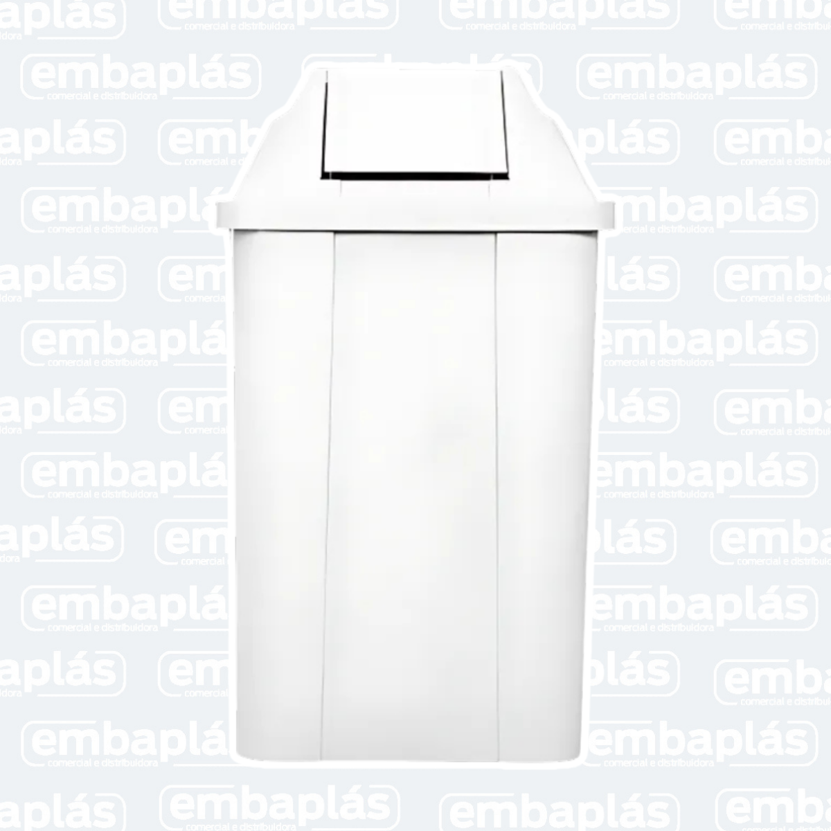 Cesto Quadrado Basculante 100 Litros Branco - JSN