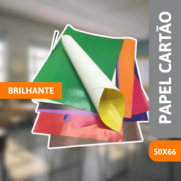 Papel Cartão Brilhante 50 X 66 - VMP - Imagem 2