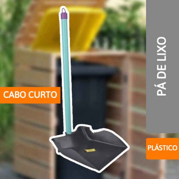 Pá De Lixo Plástica Com Cabo Longo - GUIRADO - Imagem 2