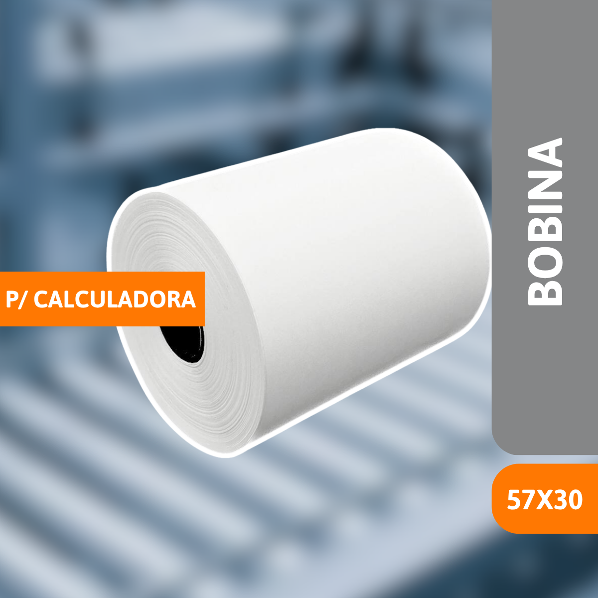 Bobina Para Calculadora 57mm X 30 - AUTOPEL - Imagem 2