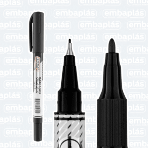 Marcador P/ CD/ Retroprojetor Ponta Dupla Preto - BRW