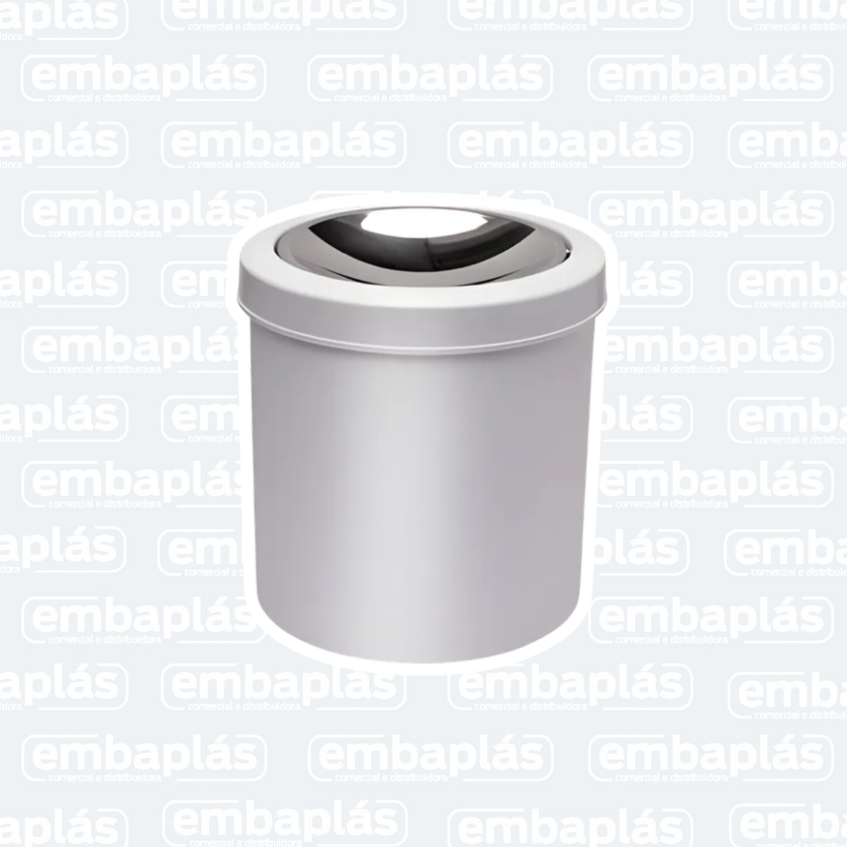 Cesto P/ Lixo Branco Basculante 5L - Viel