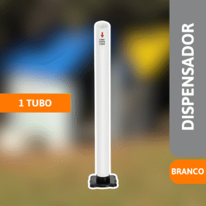 Dispensador 1 Tubo Café Branco - JSN