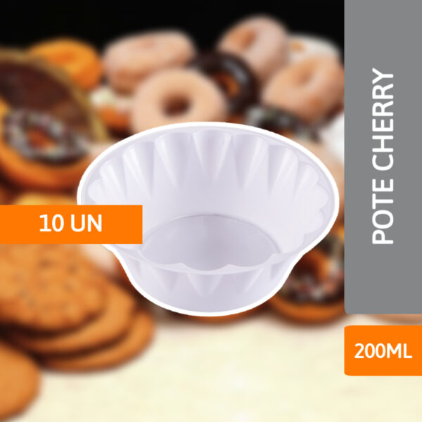 Pote Cherry 250ML Pct C/10 Un - PRAFESTA - Imagem 2