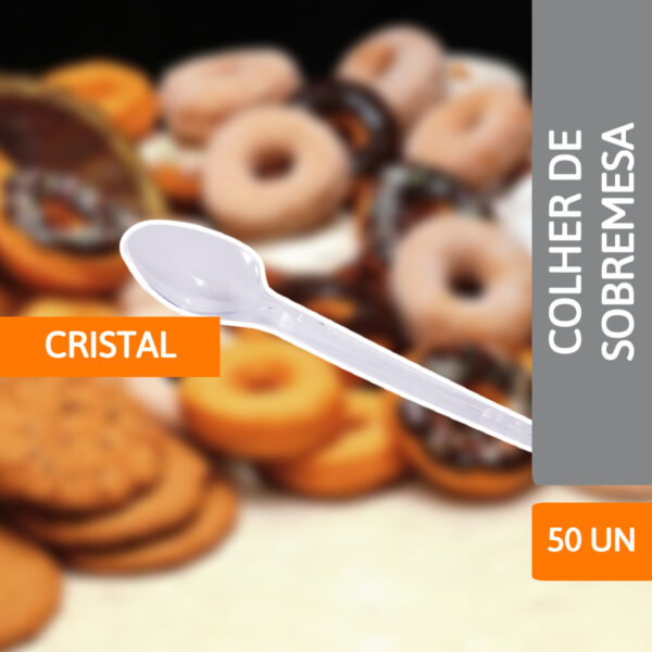 Colher De Sobremesa Cristal 50 Un - PRAFESTA - Imagem 2