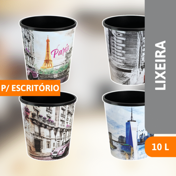 Lixeira P/ Escritório 10 Litros - ARQPLAST - Imagem 2