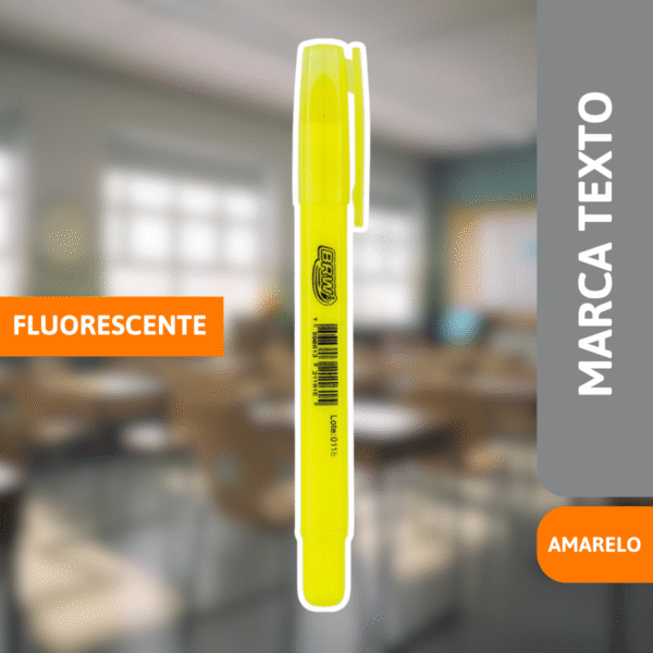 Marca Texto Fluorescente Amarela - BRW - Imagem 2