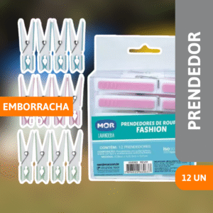 Prendedor Emborrachado Fashion C/12 Un - MOR