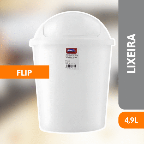 Lixeira Flip 4,9 Litros - PLASUTIL - Imagem 2