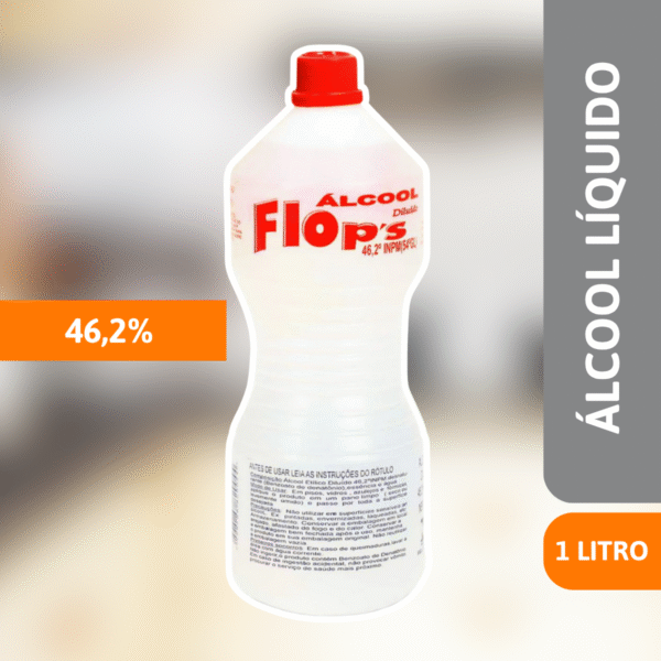 Álcool 46,2% 1L Flop´s - TANGARA - Imagem 2