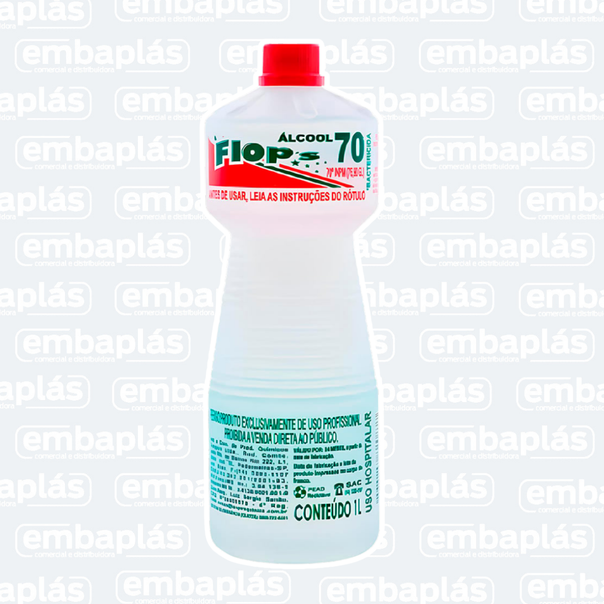 Álcool 70% 1L Flop´s - TANGARA