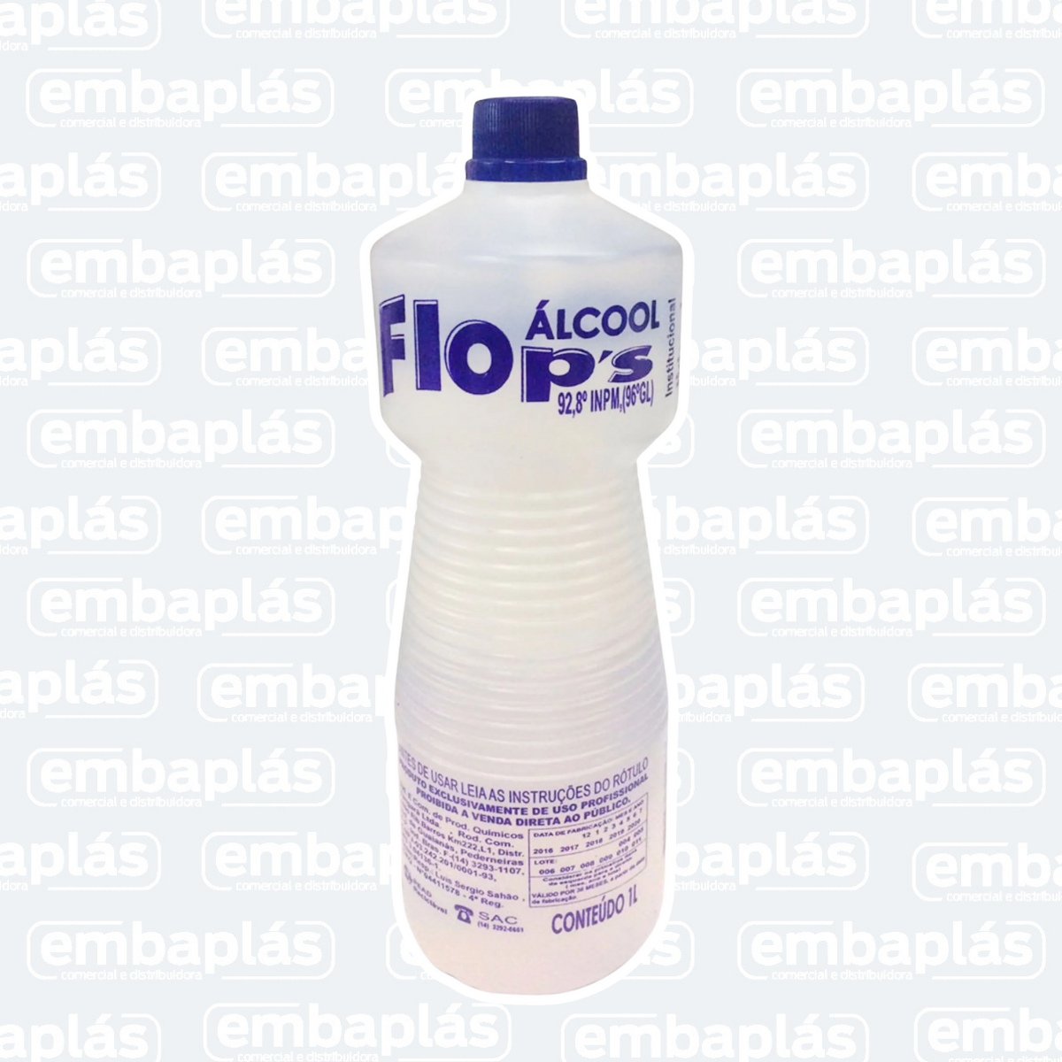 Álcool 92,8% 1L Flop´s - TANGARA