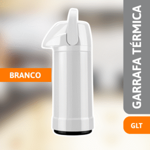 Garrafa Térmica Glt Pressão 1L Branca - INVICTA