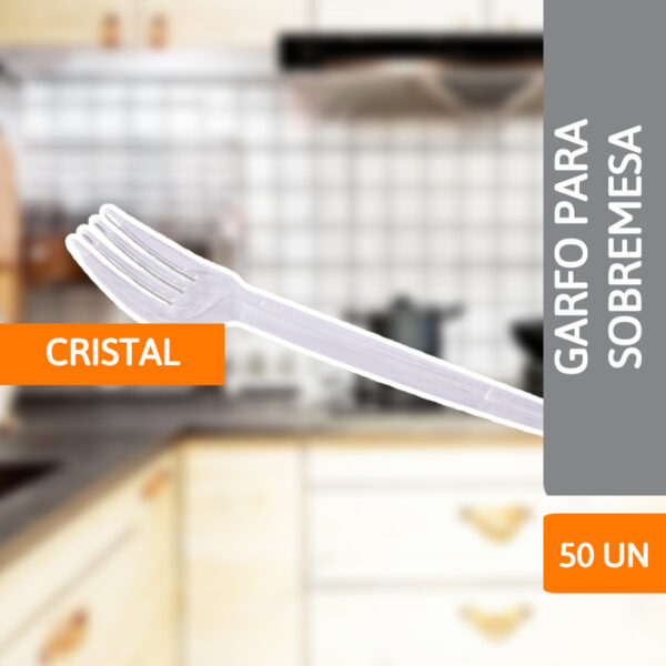 Garfo Sobremesa Cristal 50 Un - PRAFESTA - Imagem 2