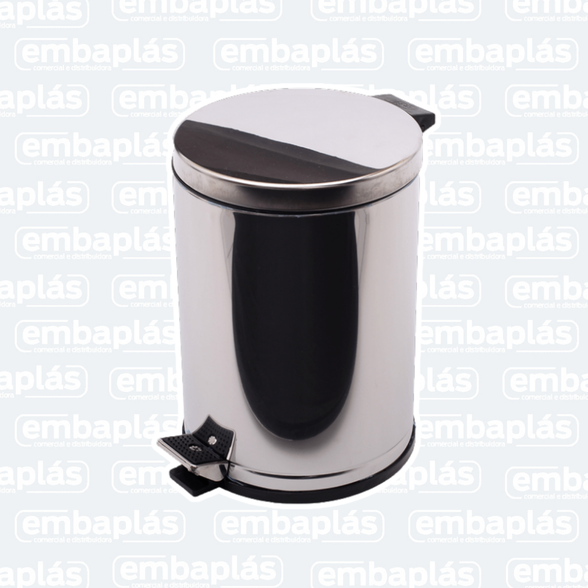 Lixeira Com Pedal 10,5 Litros Inox - VIEL