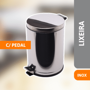 Lixeira Com Pedal 10,5 Litros Inox - VIEL