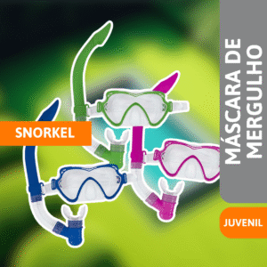 Máscara De Mergulho E Snorkel Juvenil - MOR
