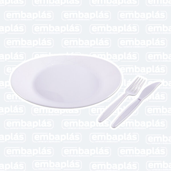 Kit Churrasco 10 X 10 Branco - PRAFESTA