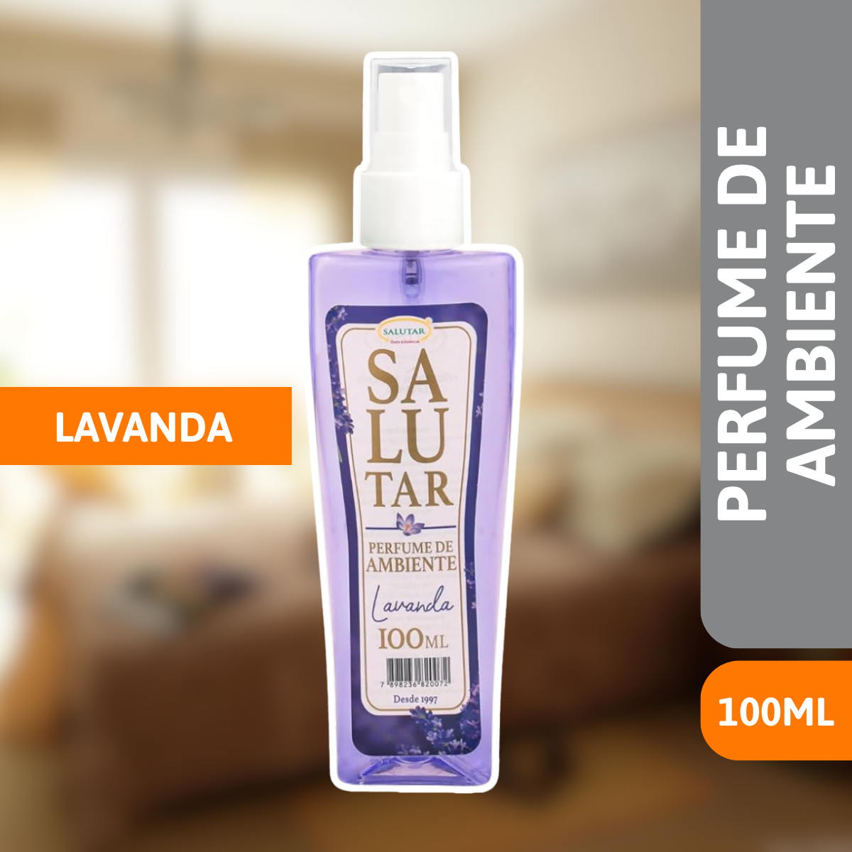 Perfume De Ambiente Lavanda 100ml Spray - SALUTAR - Imagem 2