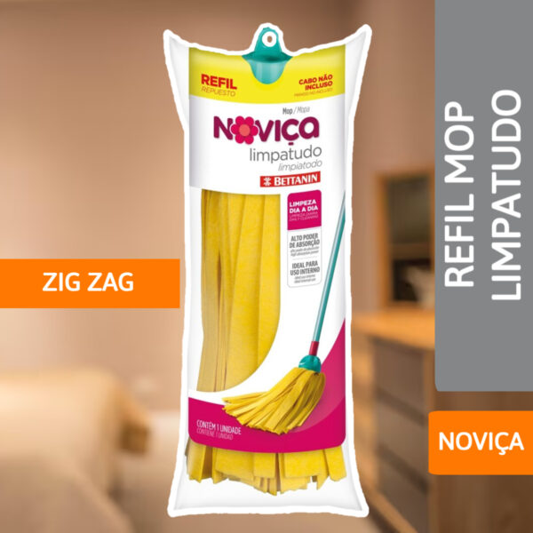 Refil Mop Esfregão Zig Zag Limpatudo - BETTANIN - Imagem 2