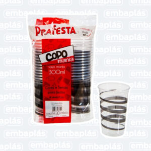 Copo Mania Festa 300ML C/30 Un - PRAFESTA