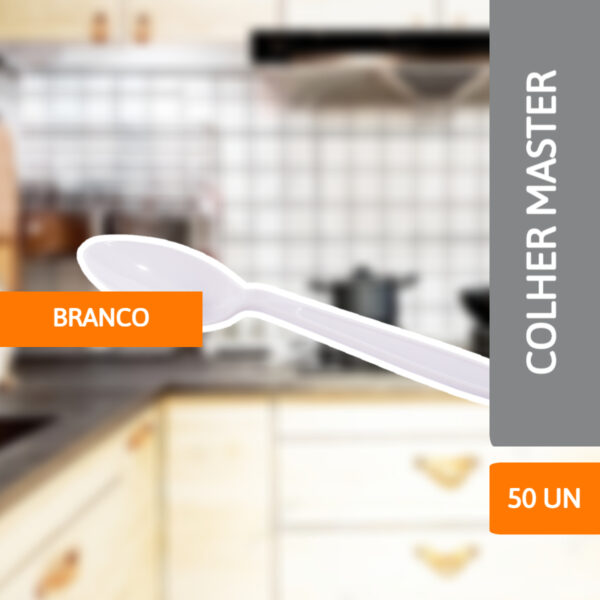 Colher Master Branco Pct C/ 50 Un - PRAFESTA - Imagem 2