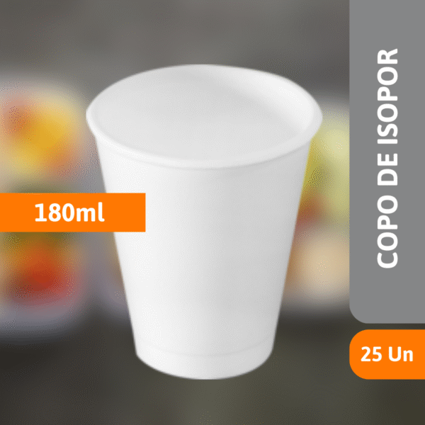 Copo De Isopor 180ML - C/ 25 UN - MEIWA - Imagem 2