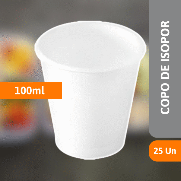 Copo De Isopor 100ML C/ 25 Un - MEIWA - Imagem 2