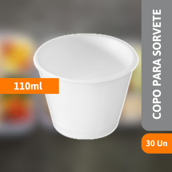 Copo De Isopor Para Sorvete 110ML 30 UN - MEIWA - Imagem 2