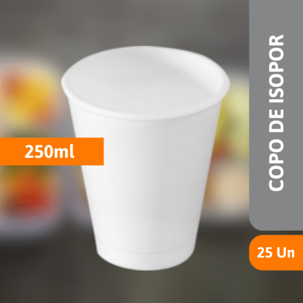 Copo De Isopor 250ML C/ 25 Un - MEIWA - Imagem 2
