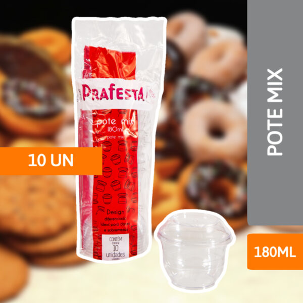 Pote Mix 180ML Pct C/10 Un - PRAFESTA - Imagem 2