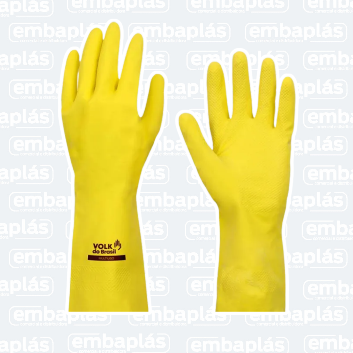 Luva Latex Milti-Uso Amarela Tamanho P - VOLK
