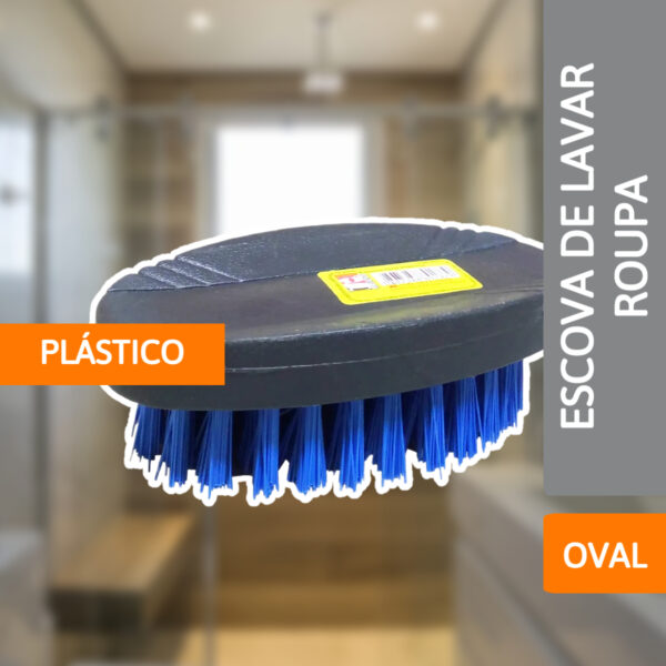 Escova De Lavar Roupa Oval - GUIRADO - Imagem 2