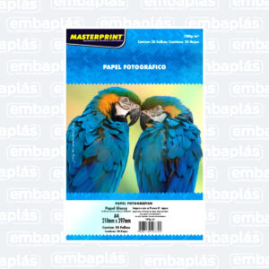 Papel Foto 180g A4 C/ 20 Folhas - MASTERPRINT
