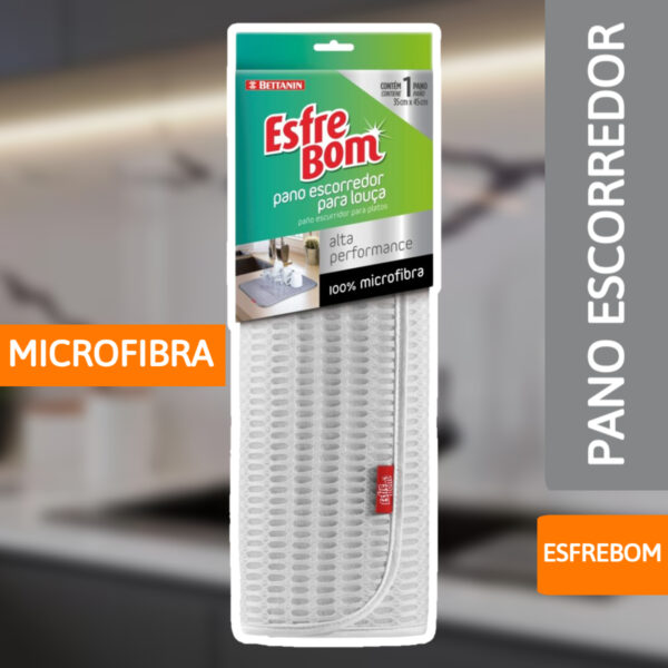 Pano Escorredor Microfibra Esfrebom - BETTANIN - Imagem 2