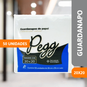 Guardanapo De Papel 20 X 20 C/ 50 Un Pegg - FAMILIAR