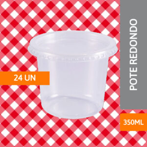 Pote Redondo 350ML Pct C/ 24 Un - PRAFESTA