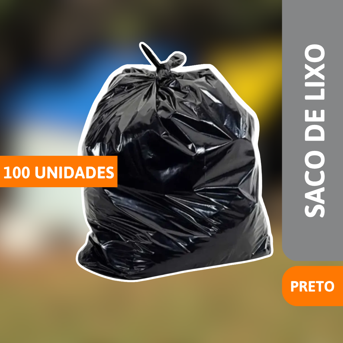 Saco De Lixo 60 Litros C/ 100 Un - PLASTJAL - Imagem 2