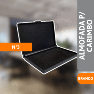 Almofada Para Carimbo N°3 Preta - CARBRINK