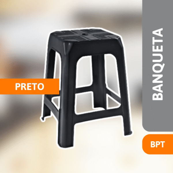 Banqueta Preta BPT - ARQPLAST - Imagem 2