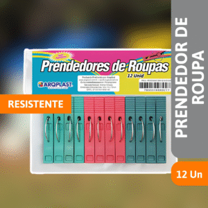 Prendedor De Roupas C/ 12un - ARQPLAST