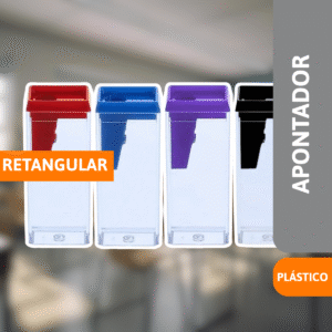 Apontador Plástico Retangular C/ Depósito - BRW