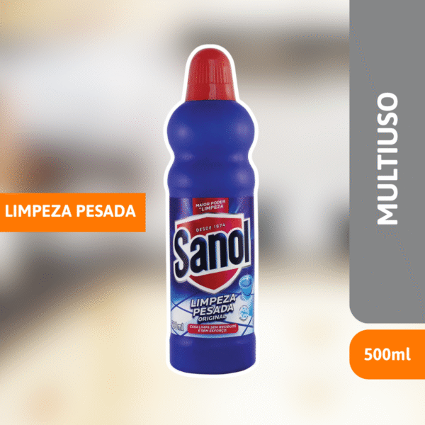 Multi-uso Limpeza Pesada 500ml - SANOL - Imagem 2