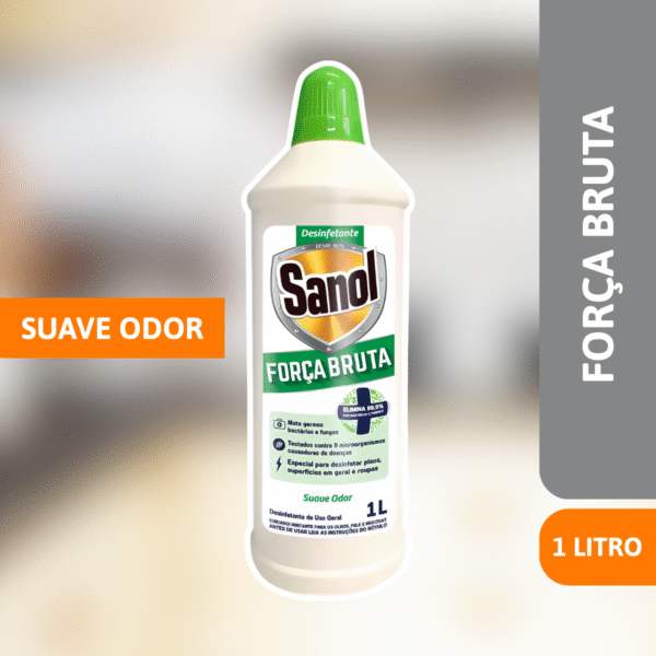 Desinfetante Força Bruta Suave 1L - SANOL - Imagem 2
