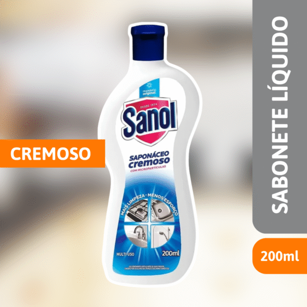 Sapólio Cremoso 200ml - SANOL - Imagem 2