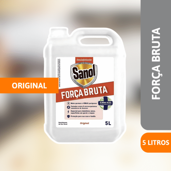 Desinfetante Força Bruta Original 5L - SANOL - Imagem 2