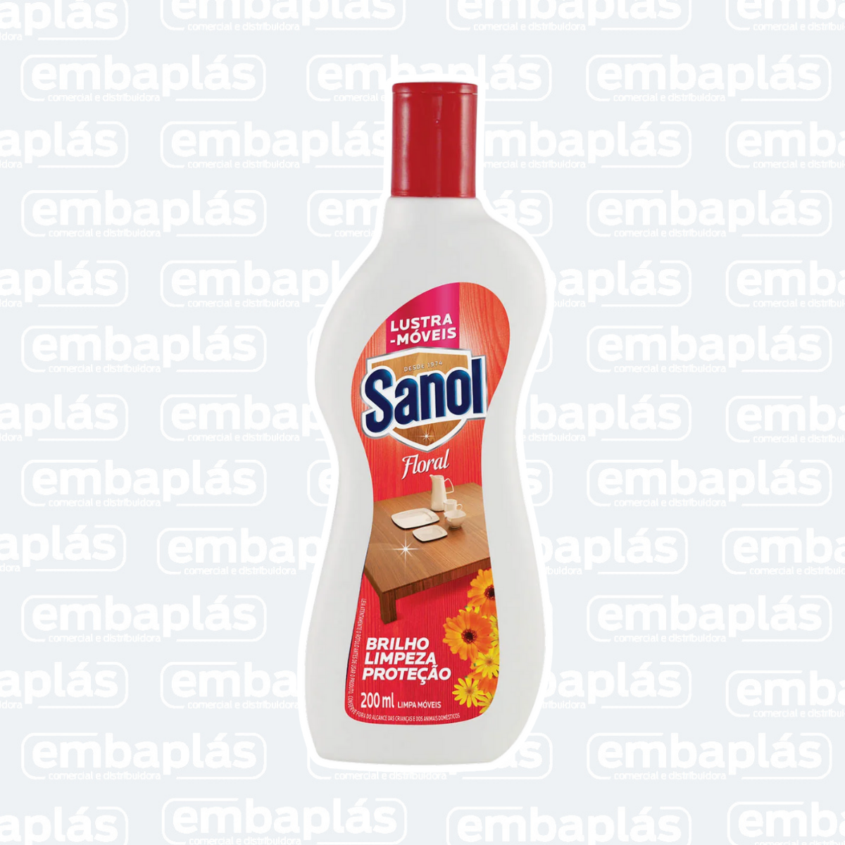 Lustra Móveis Floral 200ml - SANOL