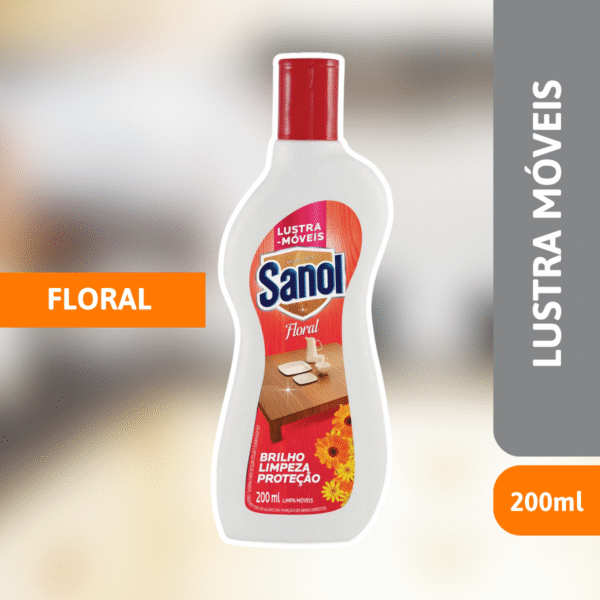 Lustra Móveis Floral 200ml - SANOL - Imagem 2