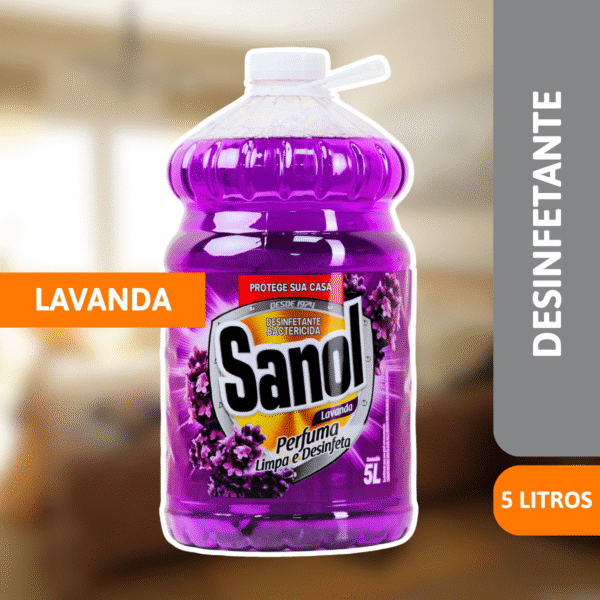 Desinfetante Lavanda 5L - SANOL - Imagem 2